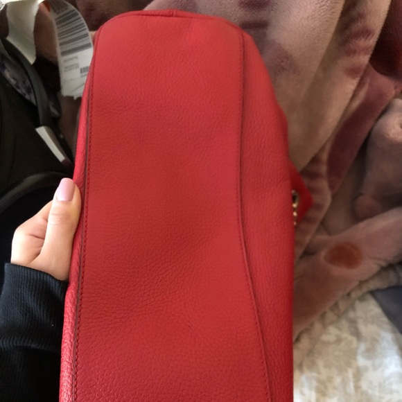GUCCI Red Soho Leather Bag. AUTHENTIC - Picture 3 of 4